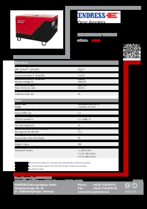 Diesel Generatoren Endress ESE 706 DYS-GT ES ISO DI