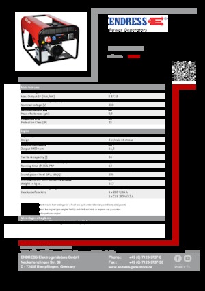 Diesel Generatoren Endress ESE 906 LS ES DI