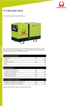 Diesel Generatoren PRAMAC Lifter P 11000 TYA