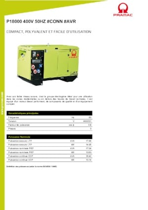 Diesel Generatoren PRAMAC Lifter P 18000 TYA