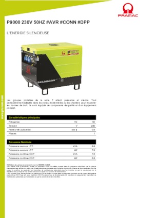 Diesel Generatoren PRAMAC Lifter P 9000