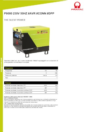 Diesel Generatoren PRAMAC Lifter P 9000