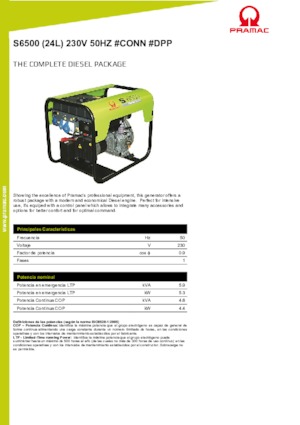 Diesel Generatoren PRAMAC Lifter S 6500 SYA