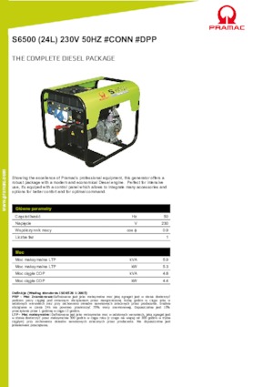 Diesel Generatoren PRAMAC Lifter S 6500 SYA