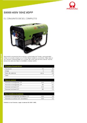 Diesel Generatoren PRAMAC Lifter S 9000 TRA