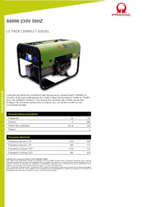 Diesel Generatoren PRAMAC Lifter S 9000 TRA