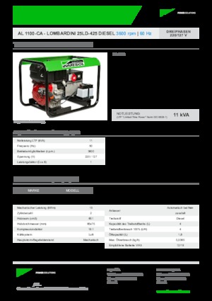 Diesel Generatoren INMESOL AL 1100-CA