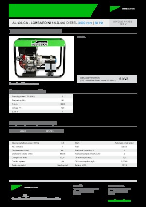 Diesel Generatoren INMESOL AL 600-CA