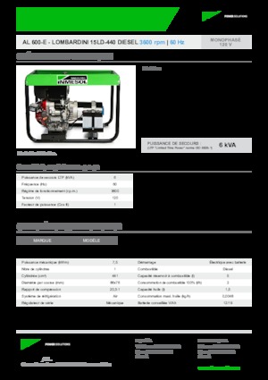 Diesel Generatoren INMESOL AL 600-E