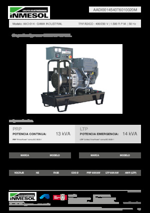 Diesel Generatoren INMESOL AAD-014