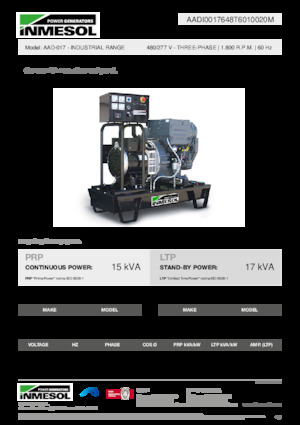 Diesel Generatoren INMESOL AAD-017
