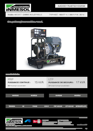 Diesel Generatoren INMESOL AAD-017