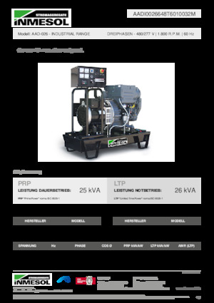 Diesel Generatoren INMESOL AAD-026