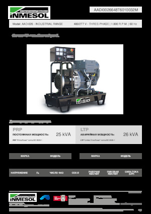 Diesel Generatoren INMESOL AAD-026