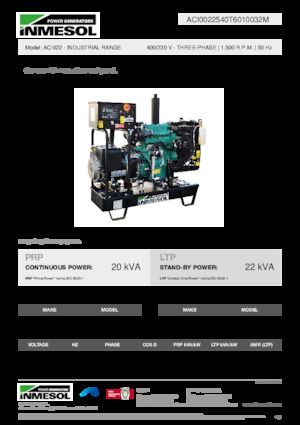 Diesel Generatoren INMESOL AC-022