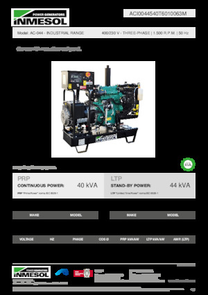 Diesel Generatoren INMESOL AC-044