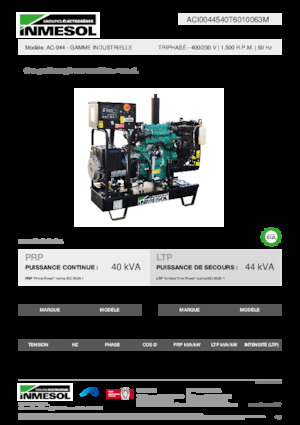 Diesel Generatoren INMESOL AC-044