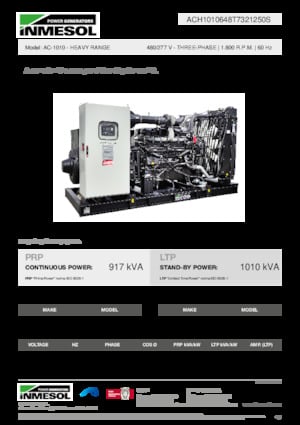 Diesel Generatoren INMESOL AC-1010