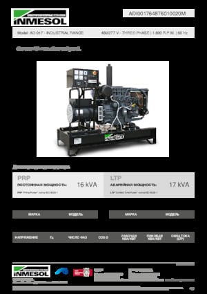 Diesel Generatoren INMESOL AD-017
