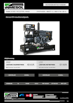 Diesel Generatoren INMESOL AD-050