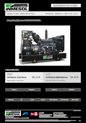 Diesel Generatoren INMESOL AD-095