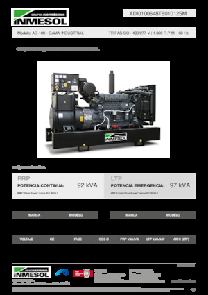 Diesel Generatoren INMESOL AD-100