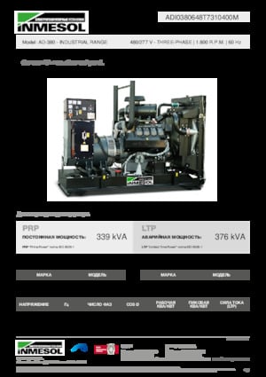 Diesel Generatoren INMESOL AD-380