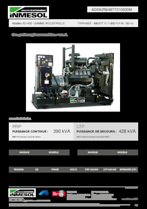 Diesel Generatoren INMESOL AD-425