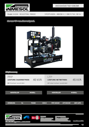 Diesel Generatoren INMESOL AI-044
