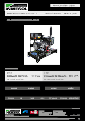 Diesel Generatoren INMESOL AI-110