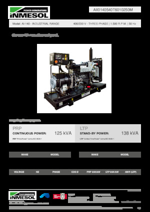 Diesel Generatoren INMESOL AI-140
