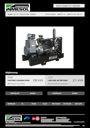 Diesel Generatoren INMESOL AI-210