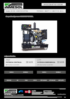 Diesel Generatoren INMESOL AK-033