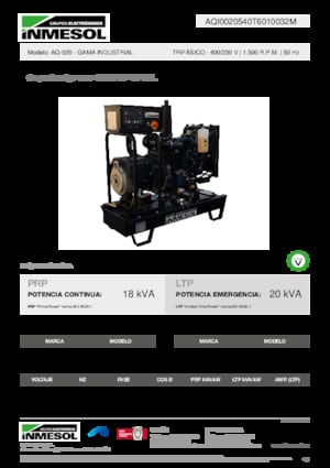 Diesel Generatoren INMESOL AQ-020