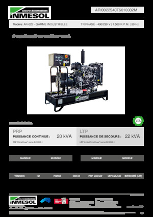Diesel Generatoren INMESOL AR-022