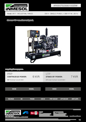 Diesel Generatoren INMESOL AR-7