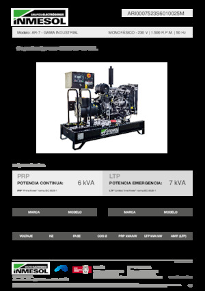 Diesel Generatoren INMESOL AR-7