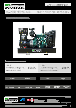 Diesel Generatoren INMESOL AV-100