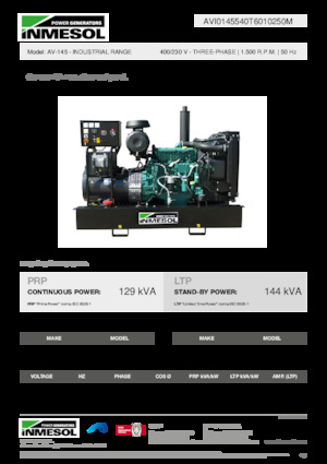 Diesel Generatoren INMESOL AV-145