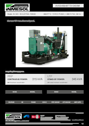 Diesel Generatoren INMESOL AV-345