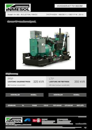 Diesel Generatoren INMESOL AV-360