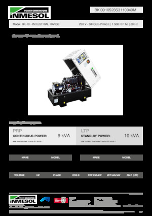 Diesel Generatoren INMESOL BK-10