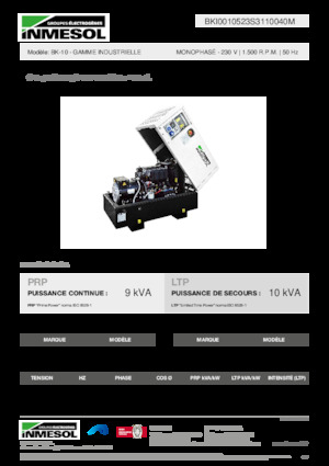 Diesel Generatoren INMESOL BK-10