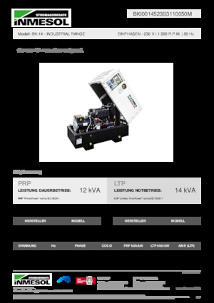 Diesel Generatoren INMESOL BK-14