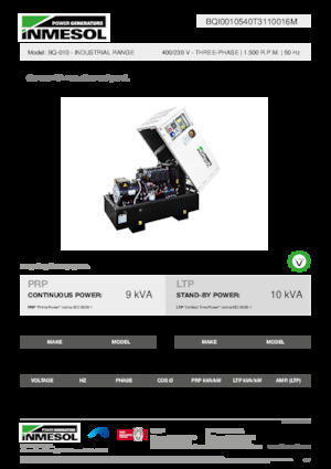 Diesel Generatoren INMESOL BQ-010