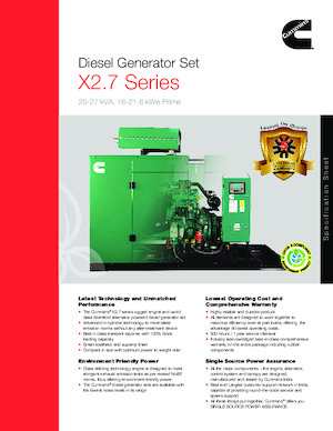 Diesel Generatoren Cummins C25D5P