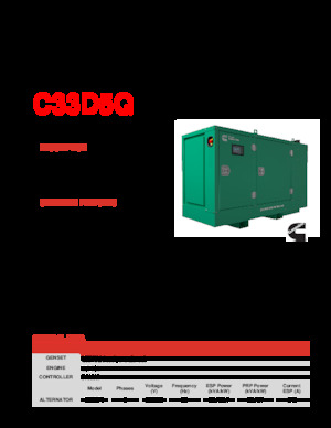 Diesel Generatoren Cummins C33D5Q