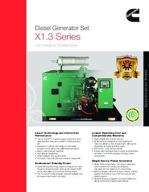 Diesel Generatoren Cummins C10D5P