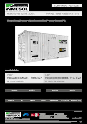 Diesel Generatoren INMESOL CC-1100