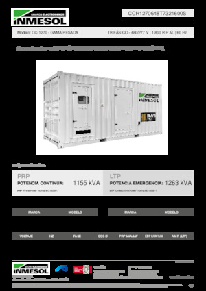 Diesel Generatoren INMESOL CC-1270